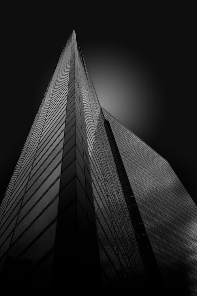 photographe architecture paris immeuble moderne noir blanc