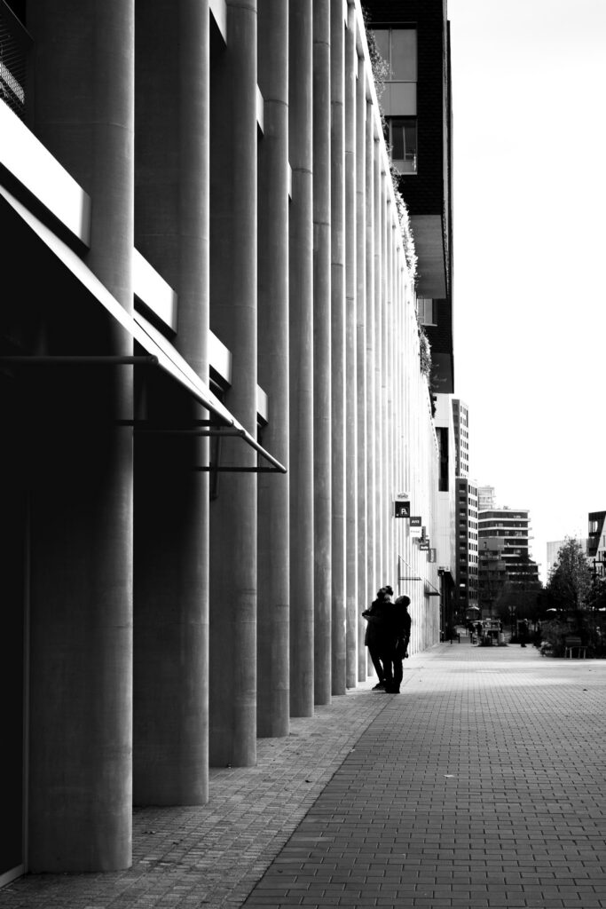 photographe architecture nantes perspective urbaine noir blanc